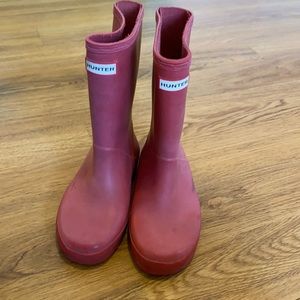 Hunter rainboots red